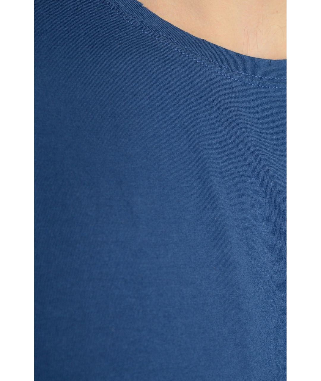 BALMAIN Синяя хлопковая футболка, фото 4