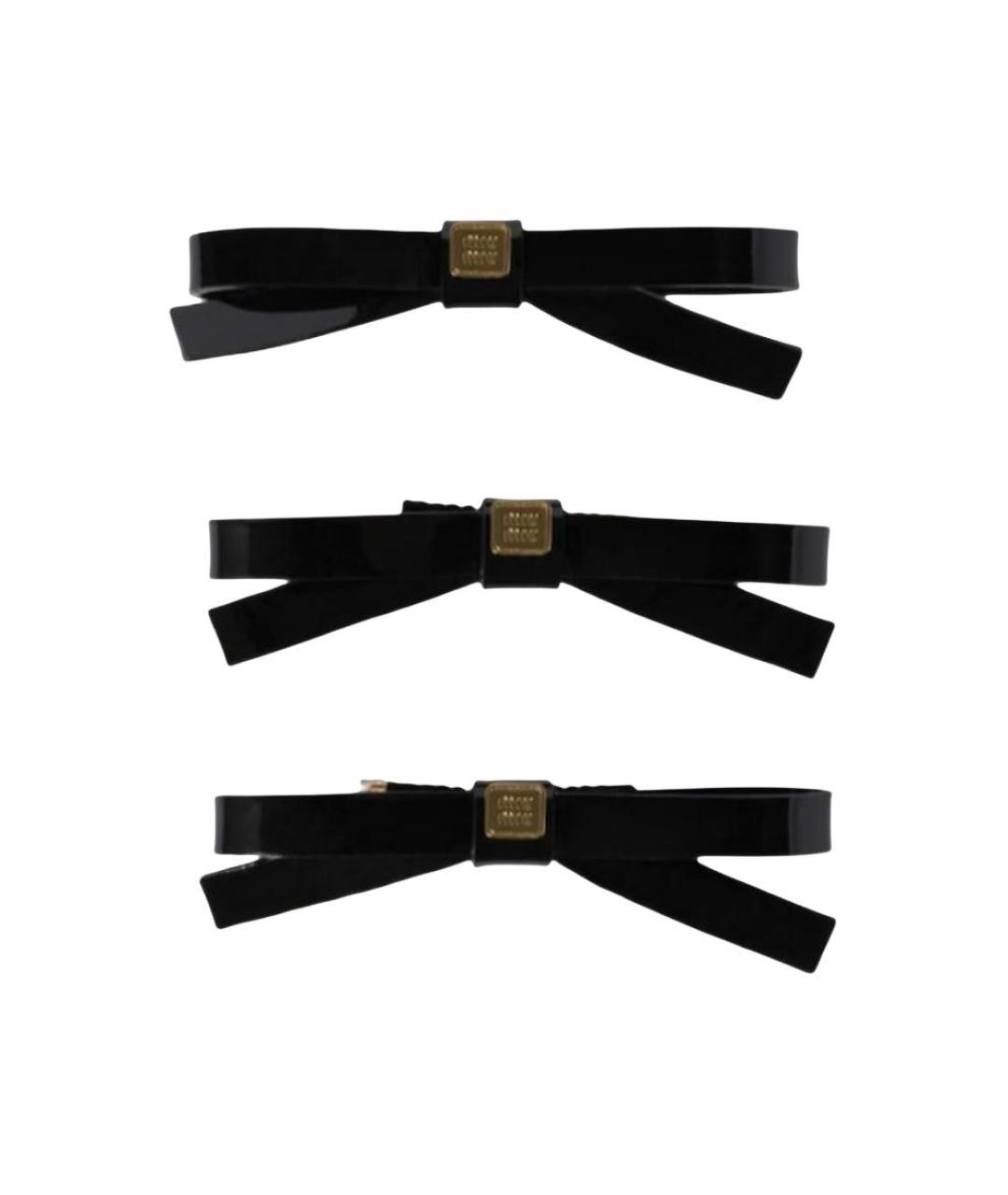 MIU MIU Черная заколка, фото 1