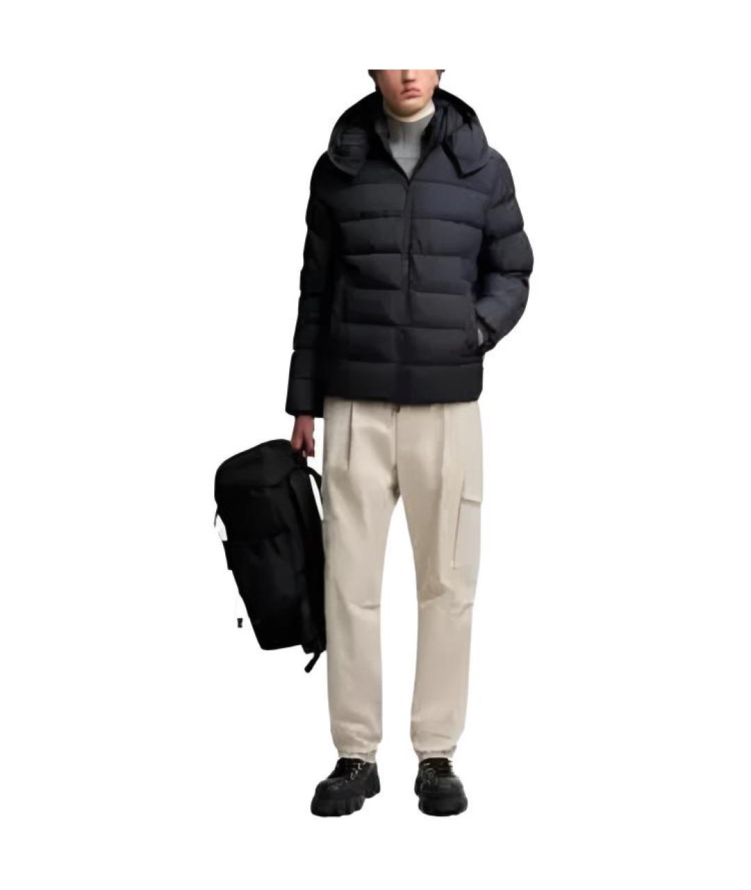 MONCLER Синий пуховик, фото 3