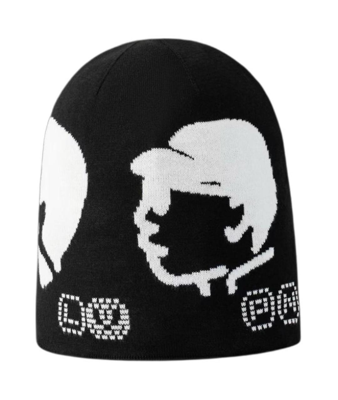 LOUIS VUITTON Черная хлопковая шапка, фото 3