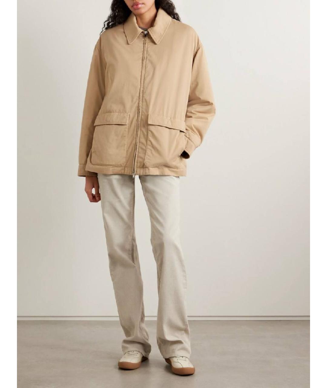 THE ROW Бежевая хлопковая куртка, фото 4