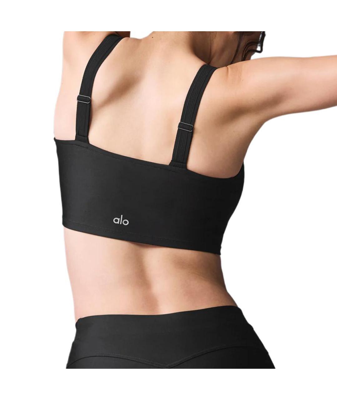 ALO YOGA Черная майка, фото 2