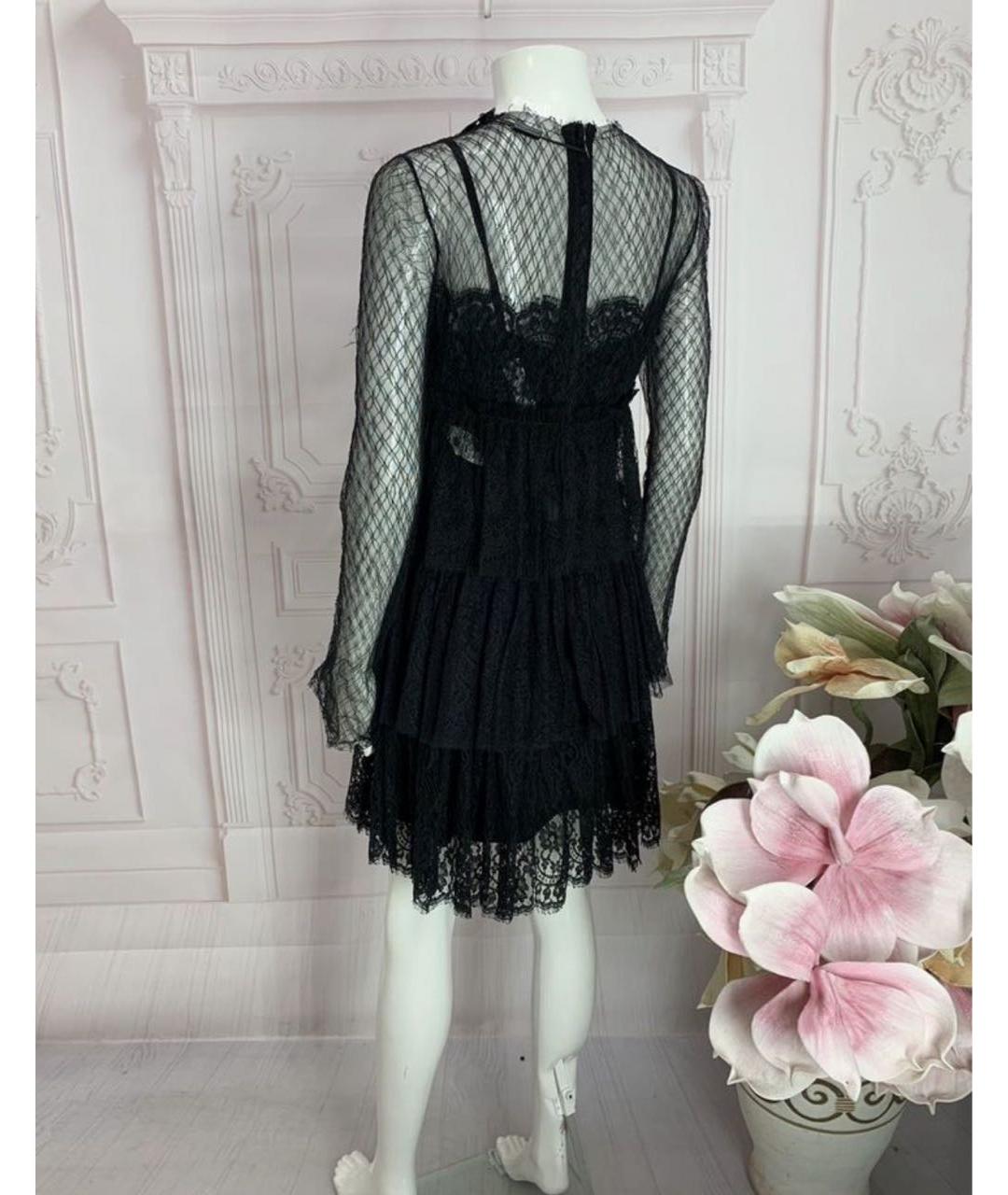 DOLCE&GABBANA Черное полиамидовое коктейльное платье, фото 7