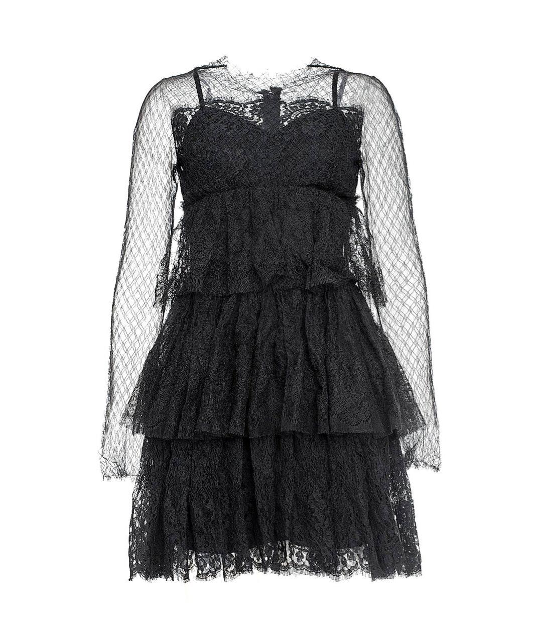 DOLCE&GABBANA Черное полиамидовое коктейльное платье, фото 1