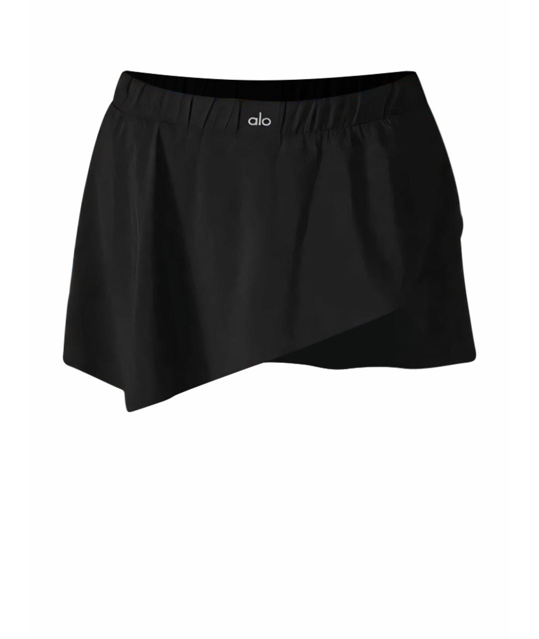 ALO YOGA Черная юбка мини, фото 1