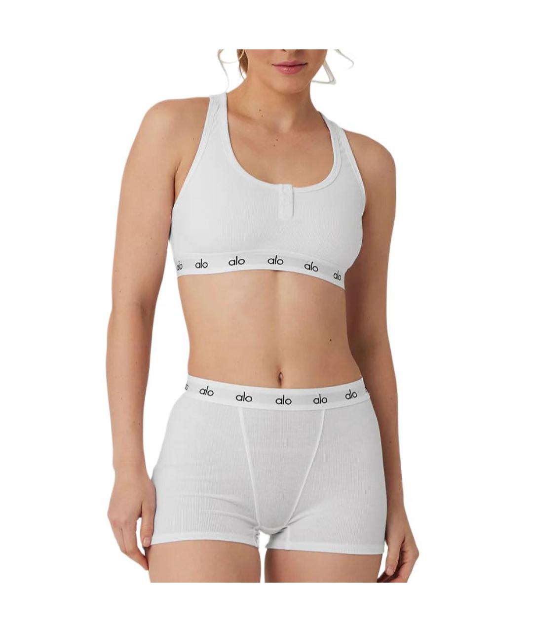 ALO YOGA Белый бюстгалтеры, фото 4