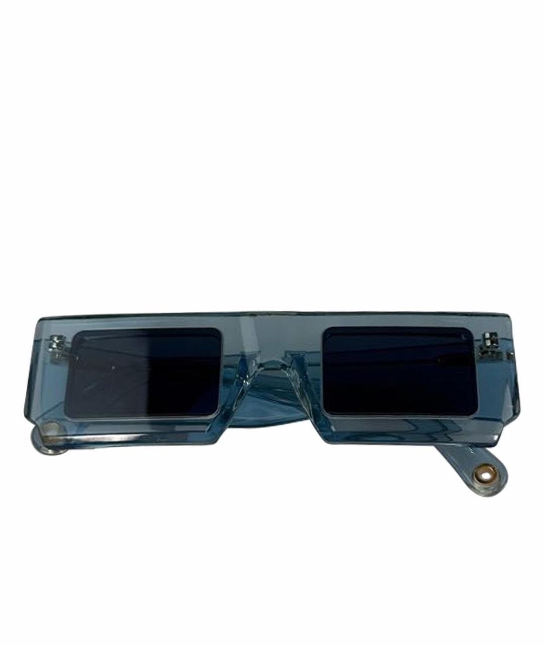 JACQUEMUS Голубые пластиковые солнцезащитные очки, фото 1