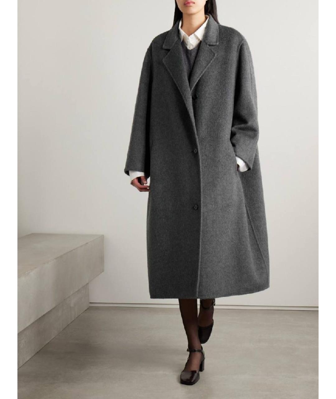 THE ROW Серое кашемировое пальто, фото 2