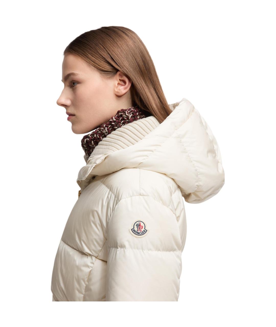 MONCLER Бежевый пуховик, фото 6