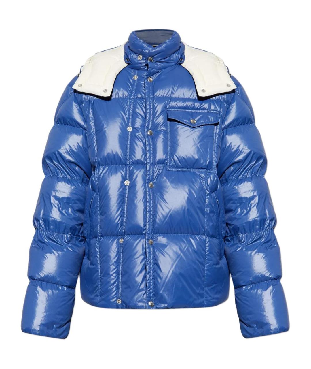MONCLER Синий пуховик, фото 1
