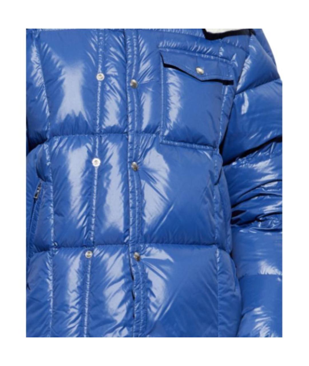 MONCLER Синий пуховик, фото 5