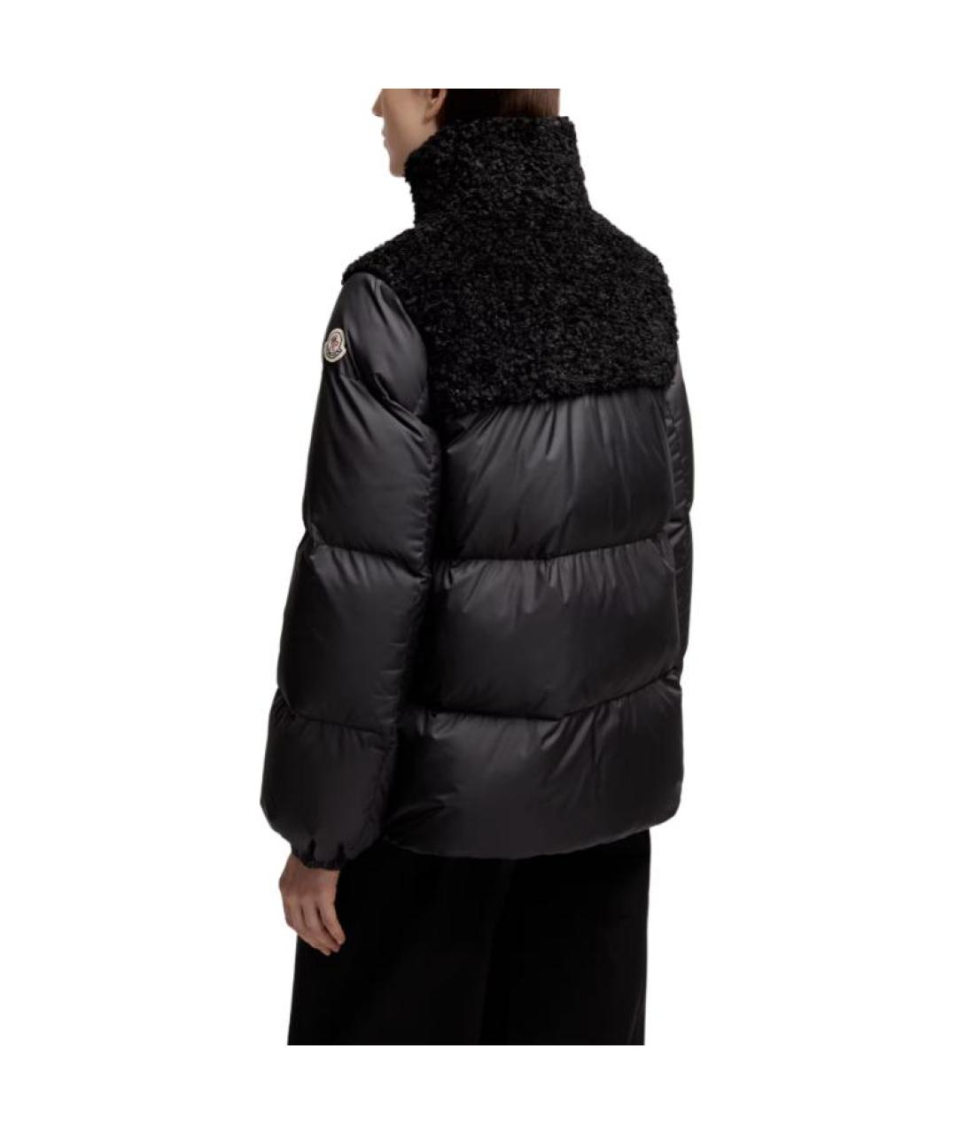 MONCLER Черный пуховик, фото 4