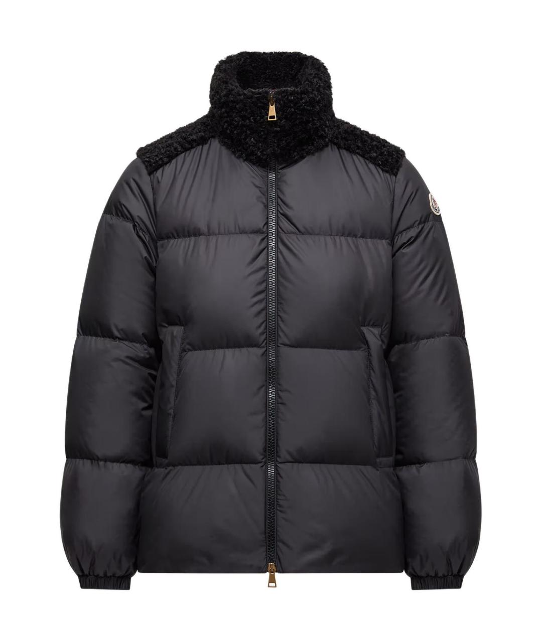 MONCLER Черный пуховик, фото 1