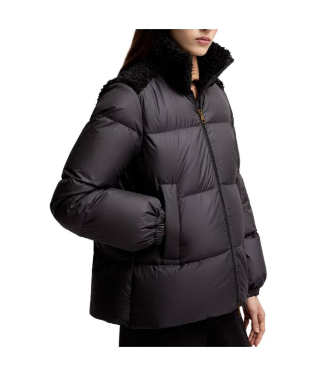 MONCLER Черный пуховик, фото 5