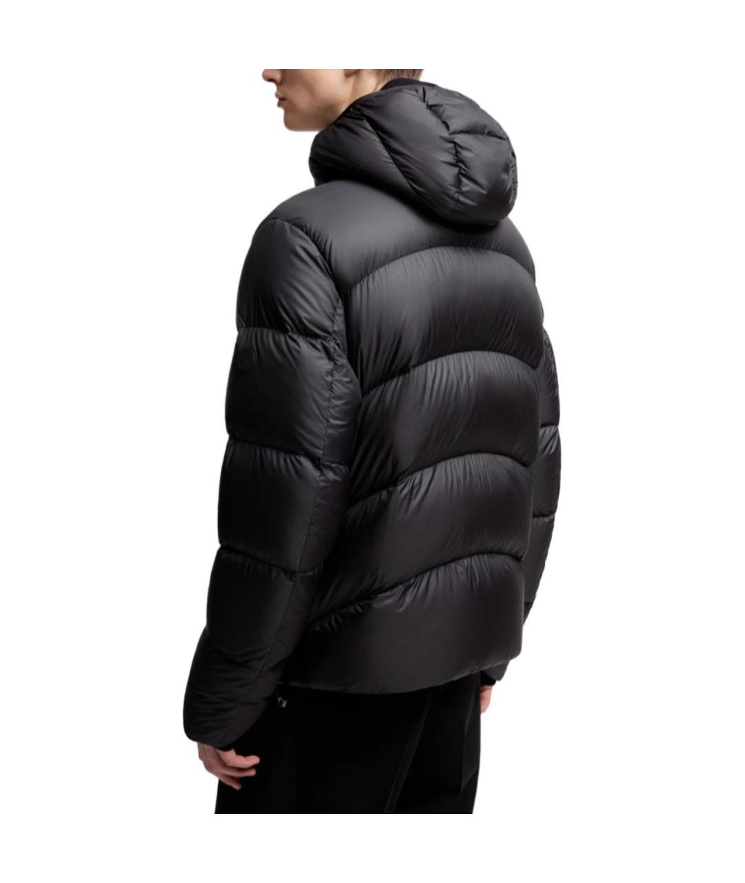 MONCLER Черный пуховик, фото 3