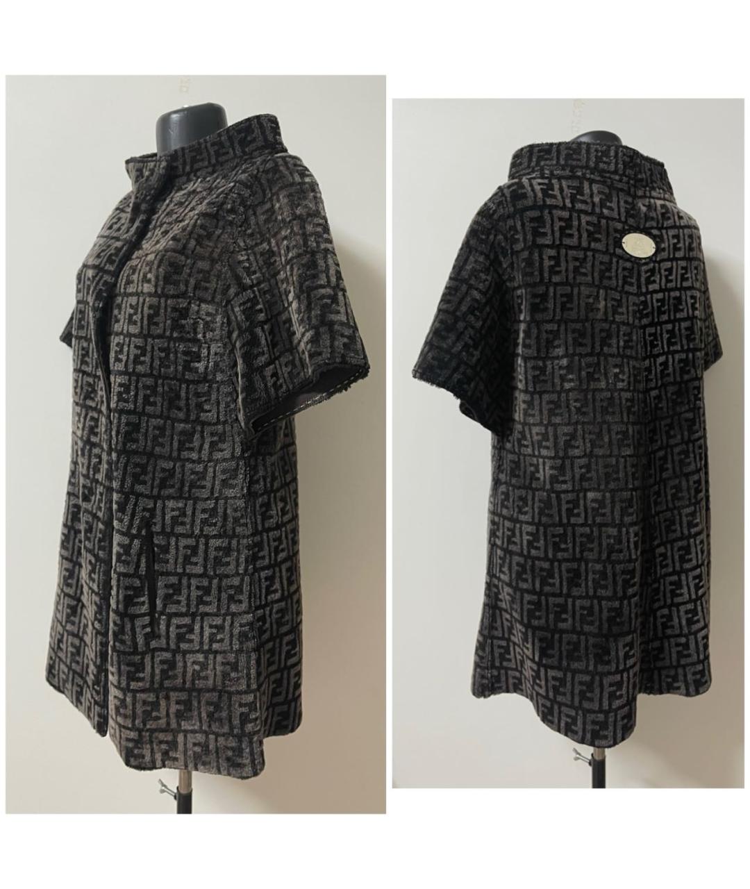 FENDI Коричневая меховая дубленка, фото 3