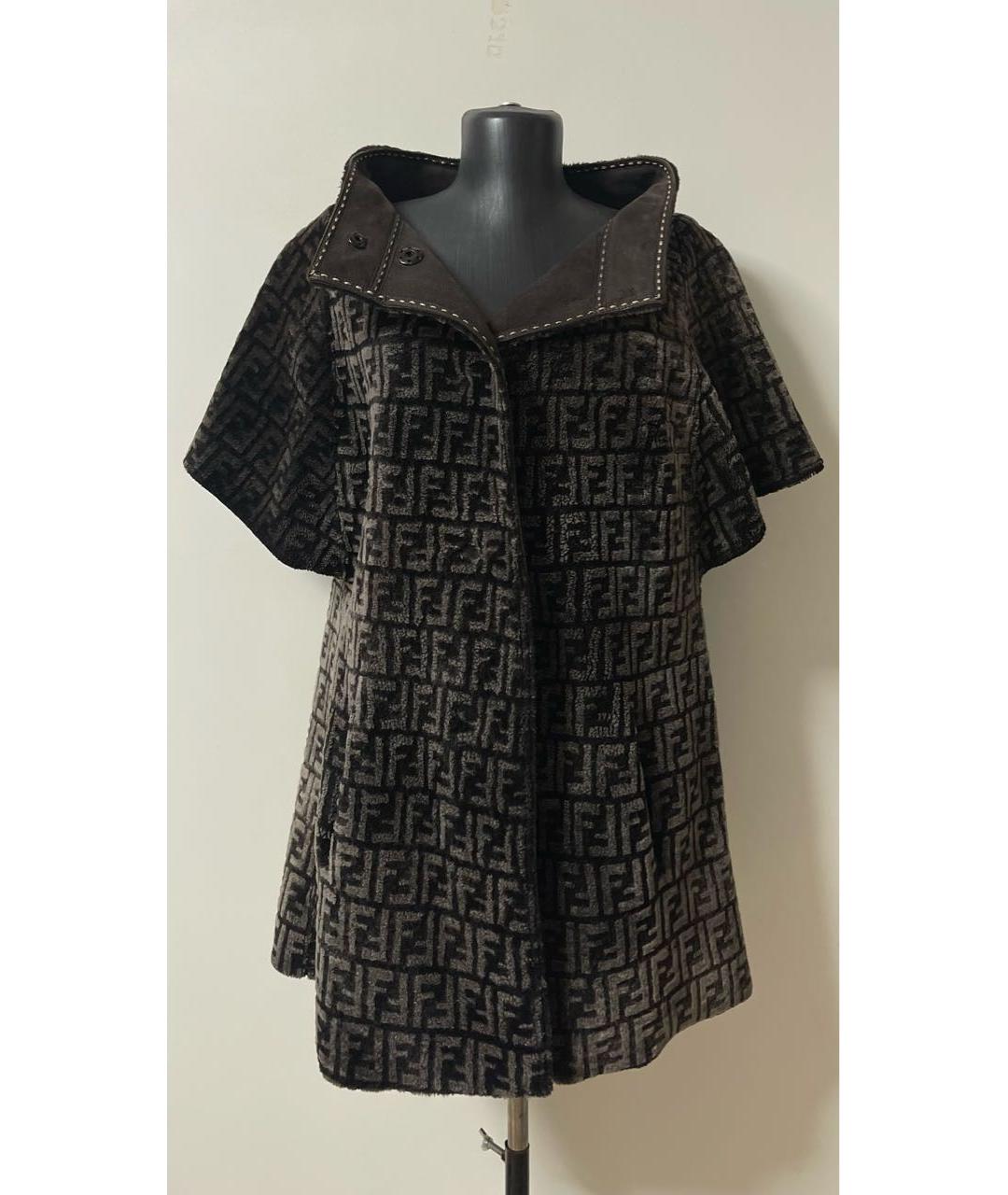 FENDI Коричневая меховая дубленка, фото 9