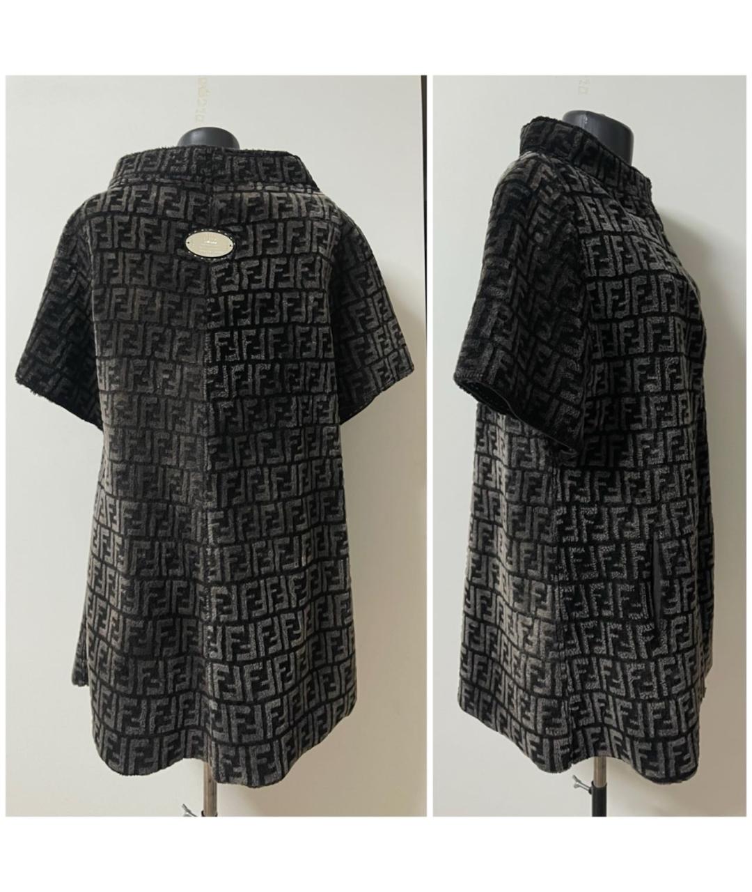 FENDI Коричневая меховая дубленка, фото 4