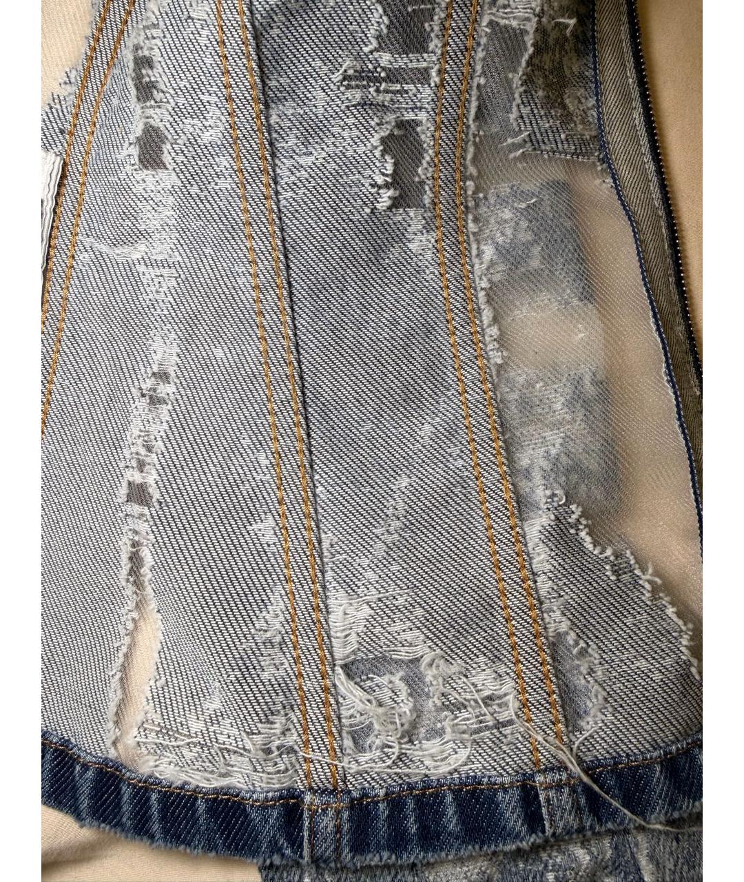 DIESEL Голубой деним жакет/пиджак, фото 4