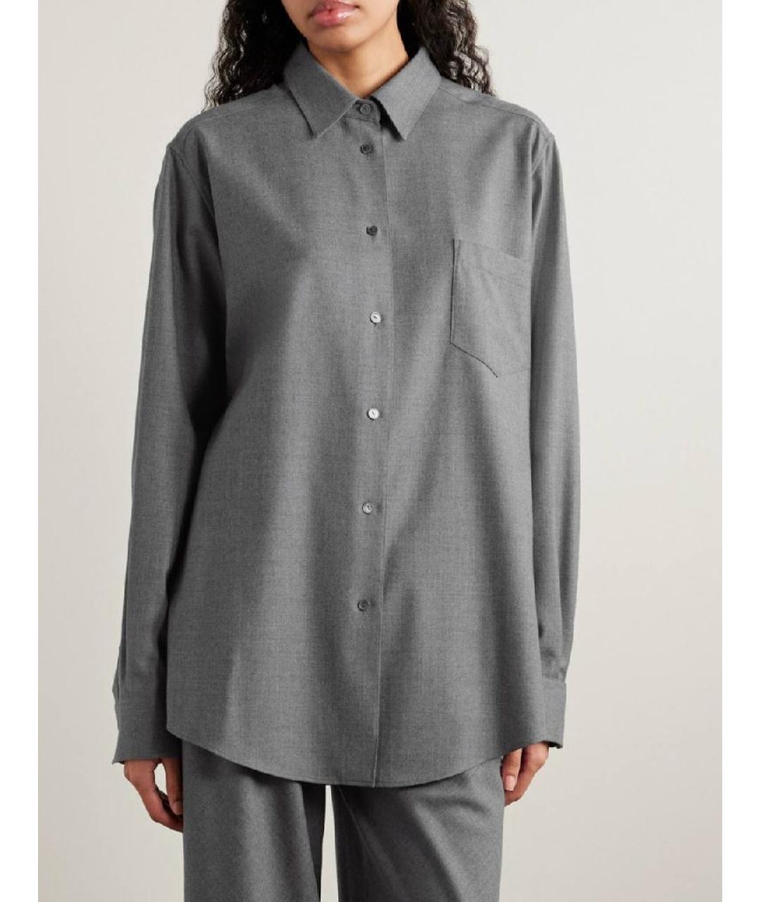 THE ROW Серая шерстяная рубашка, фото 2