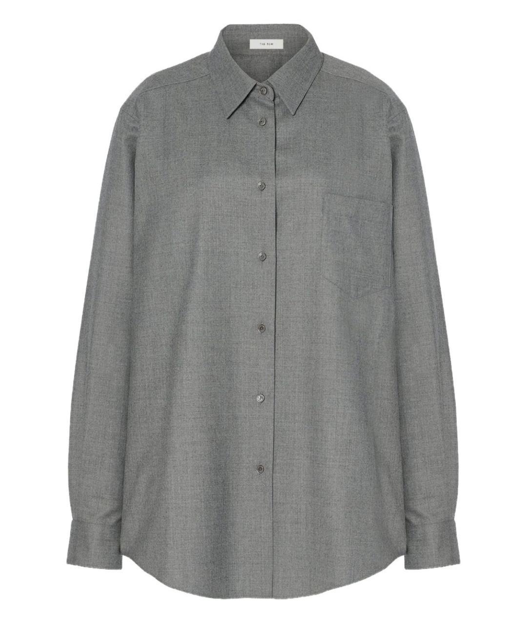 THE ROW Серая шерстяная рубашка, фото 1