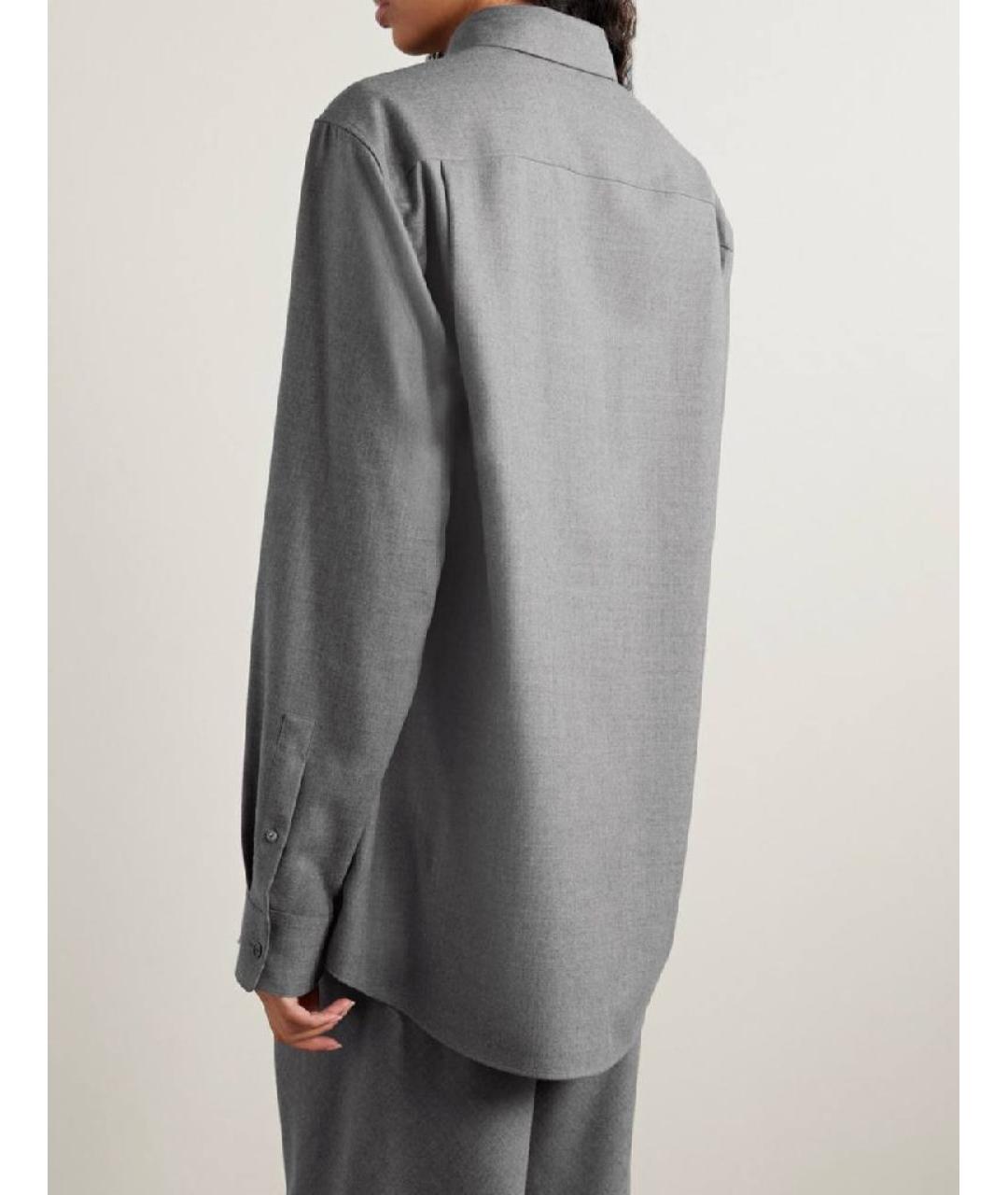 THE ROW Серая шерстяная рубашка, фото 3