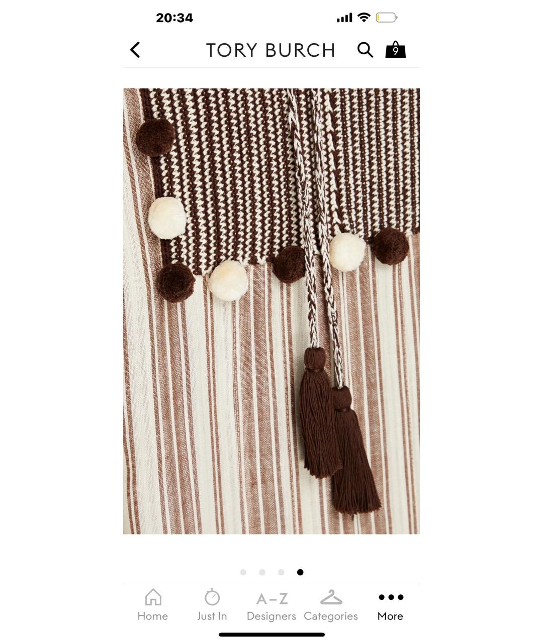 TORY BURCH Бежевое хлопковое платье, фото 3