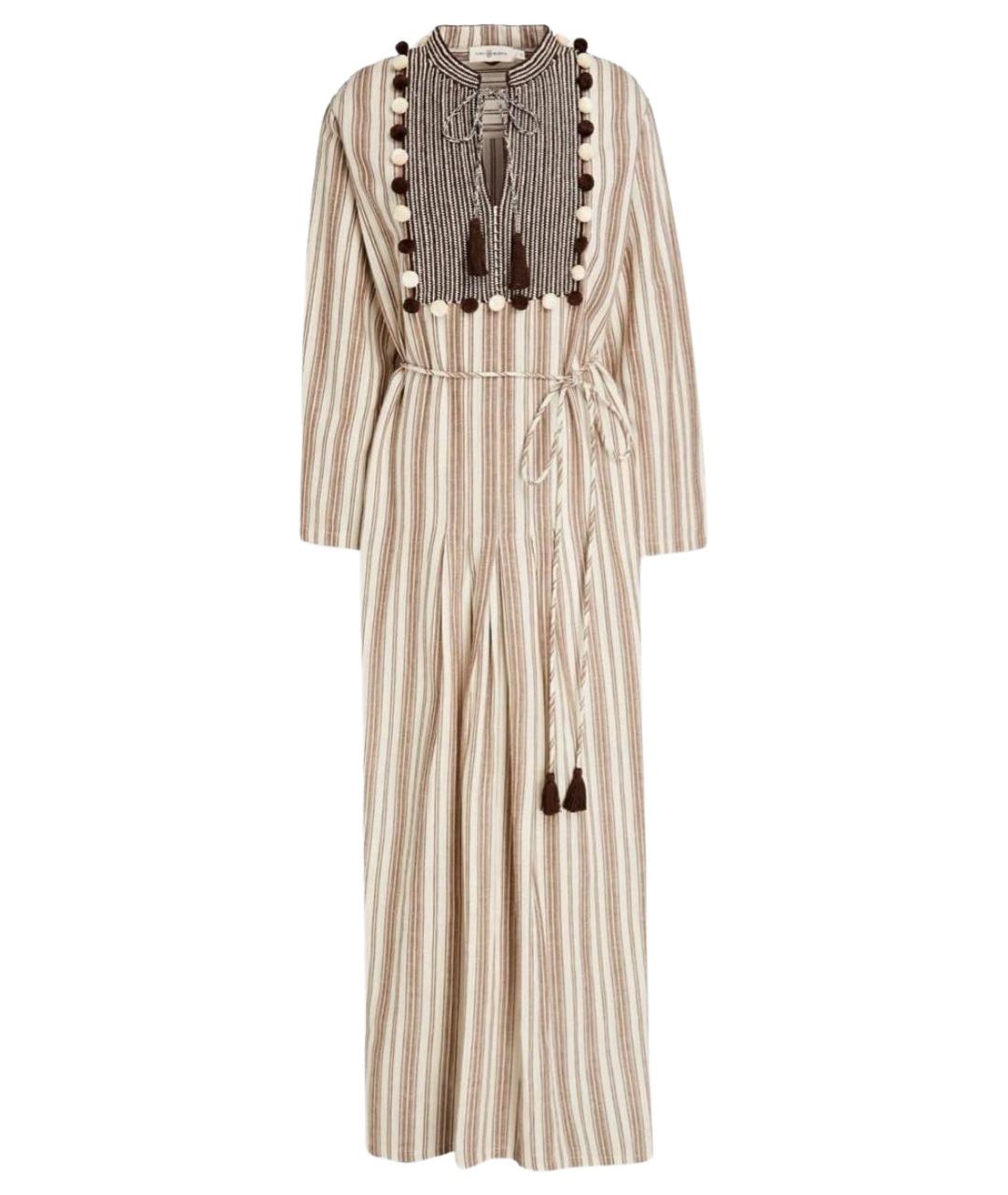 TORY BURCH Бежевое хлопковое платье, фото 1