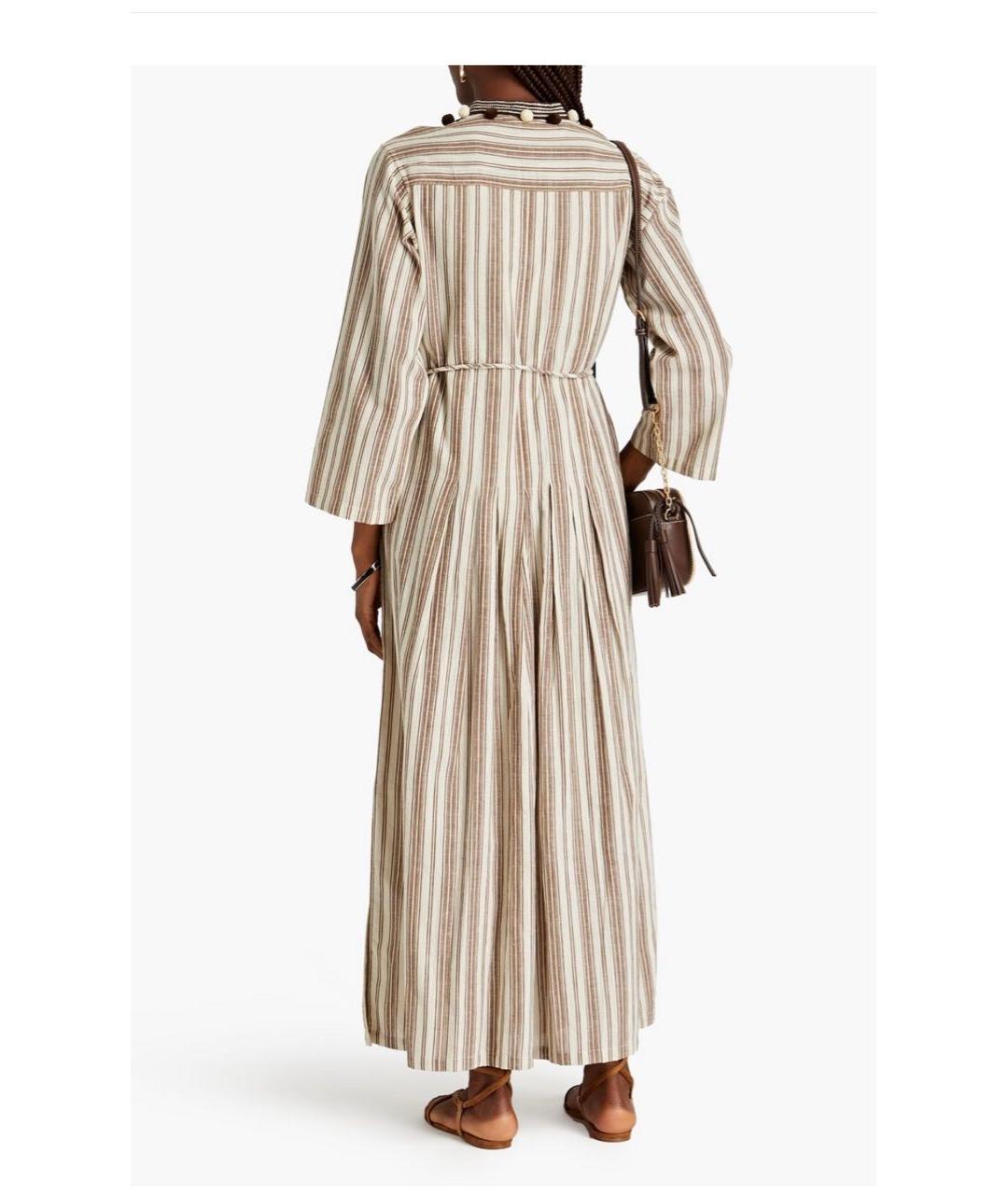 TORY BURCH Бежевое хлопковое платье, фото 4