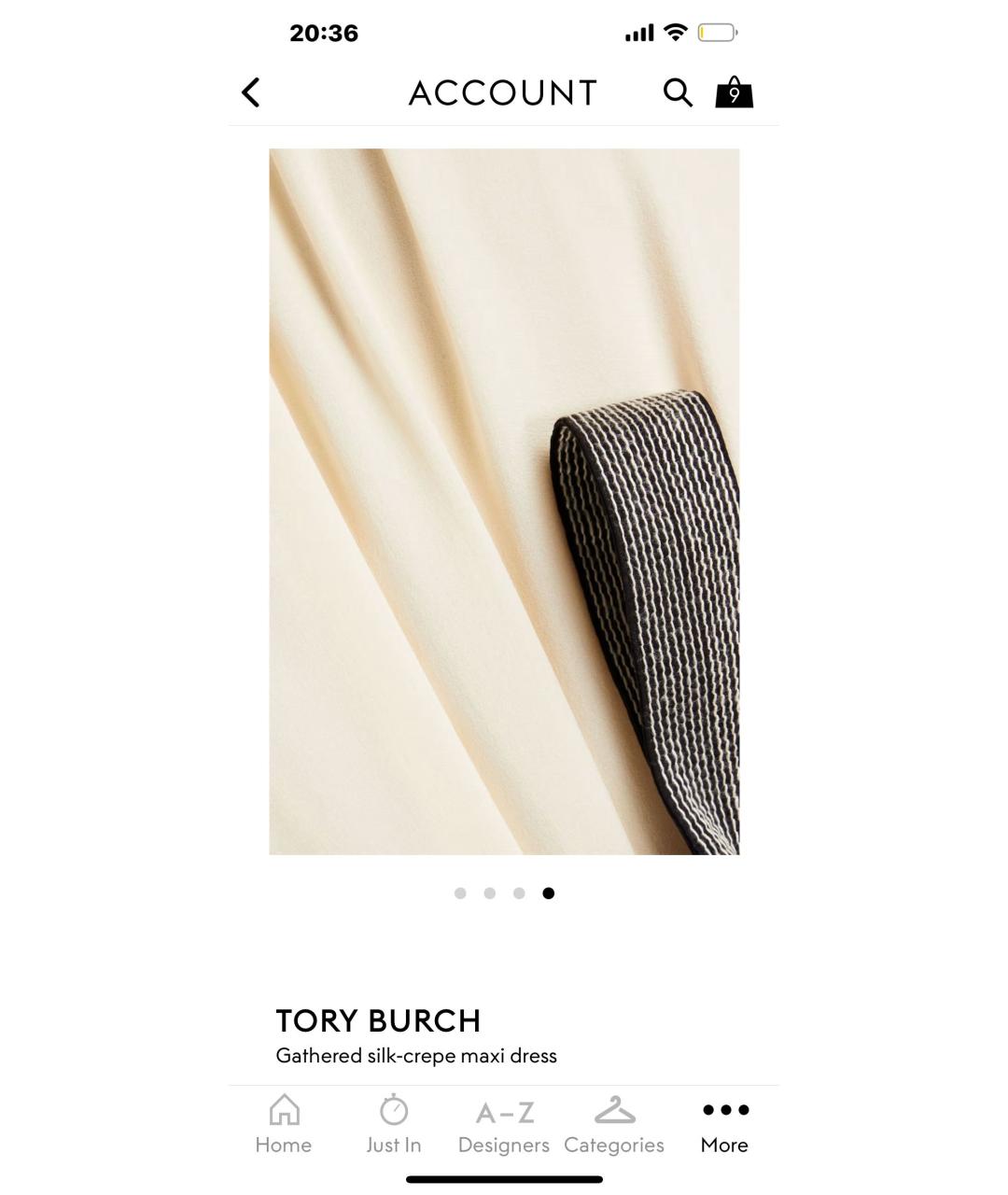 TORY BURCH Бежевое креповое коктейльное платье, фото 5