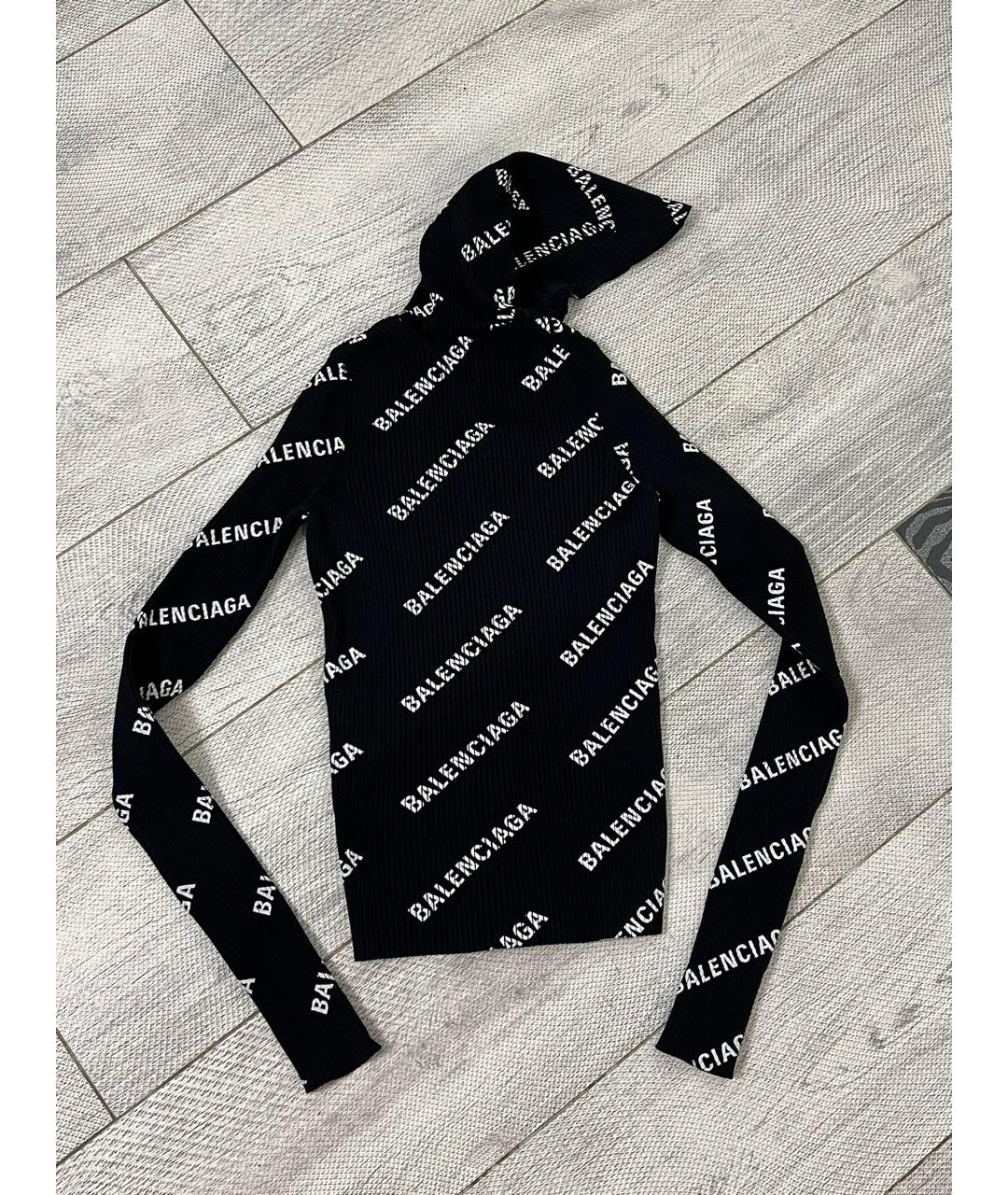 BALENCIAGA Черная полиамидовая водолазка, фото 2