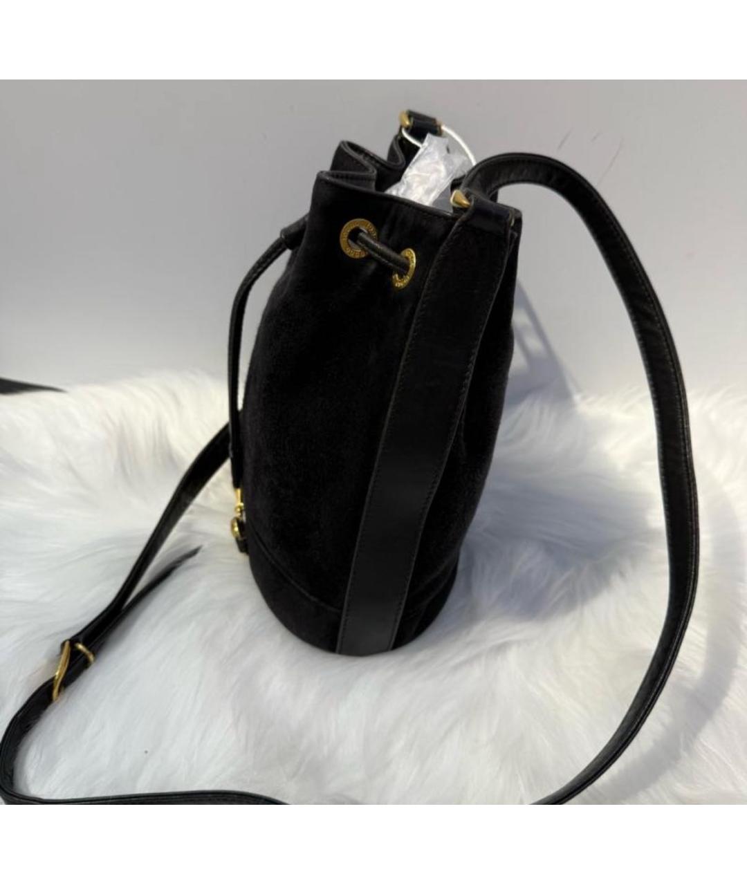 GUCCI Черная замшевая сумка через плечо, фото 4