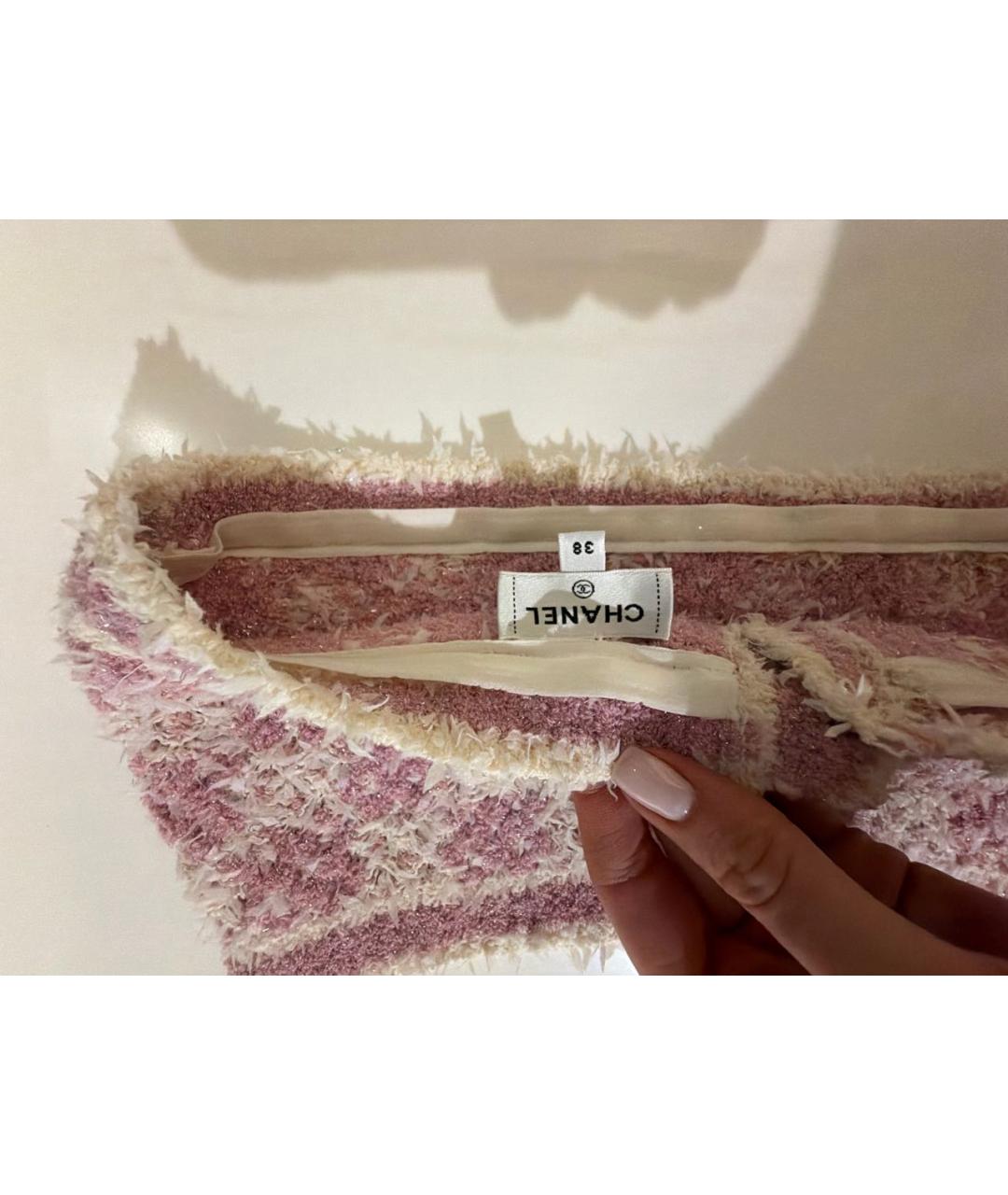 CHANEL Розовая кашемировая майка, фото 3