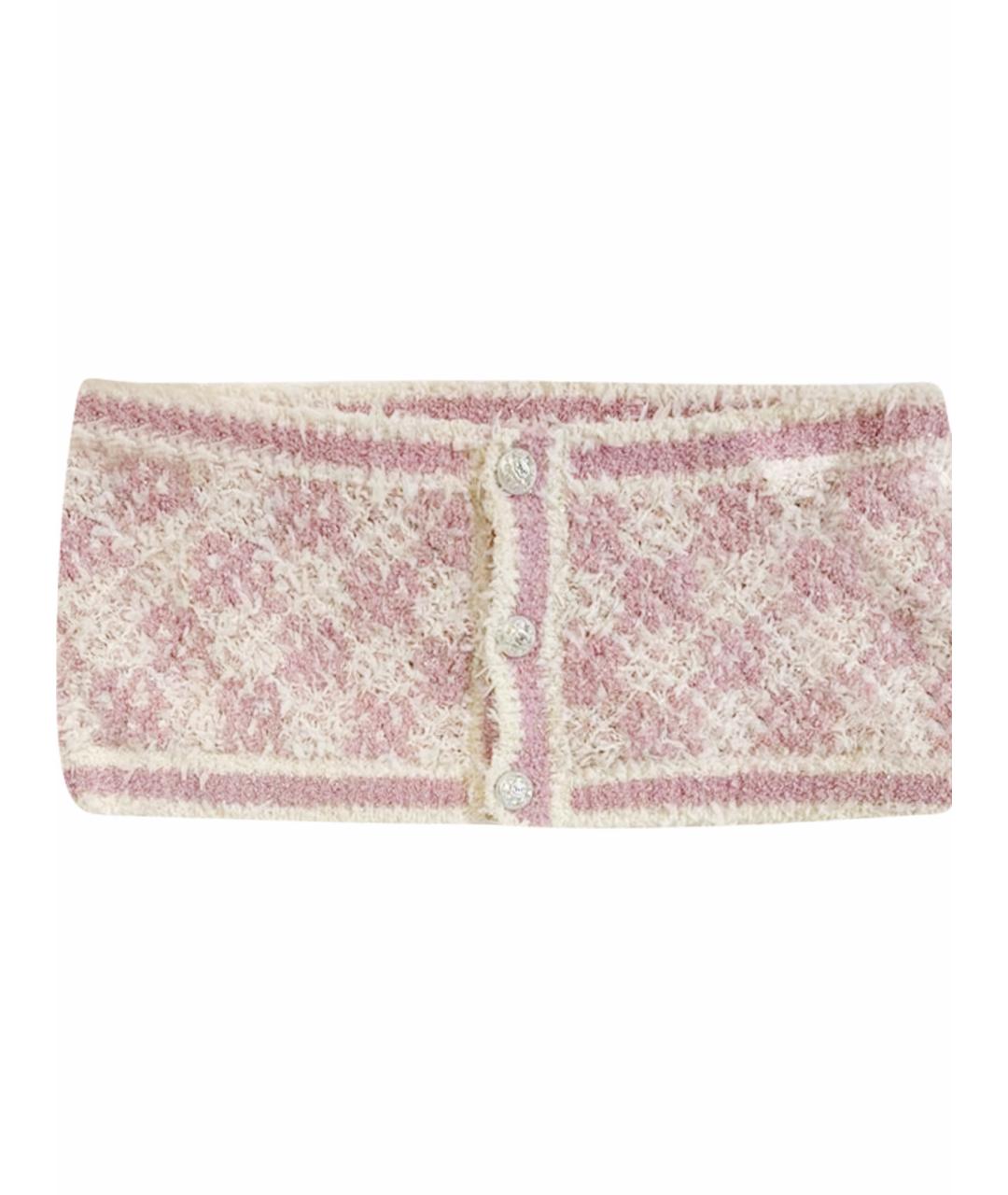 CHANEL Розовая кашемировая майка, фото 1