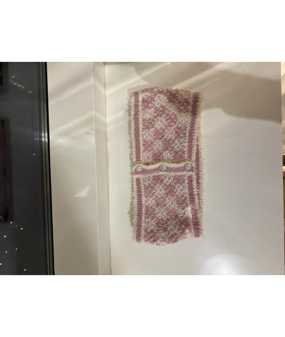 CHANEL Розовая кашемировая майка, фото 5