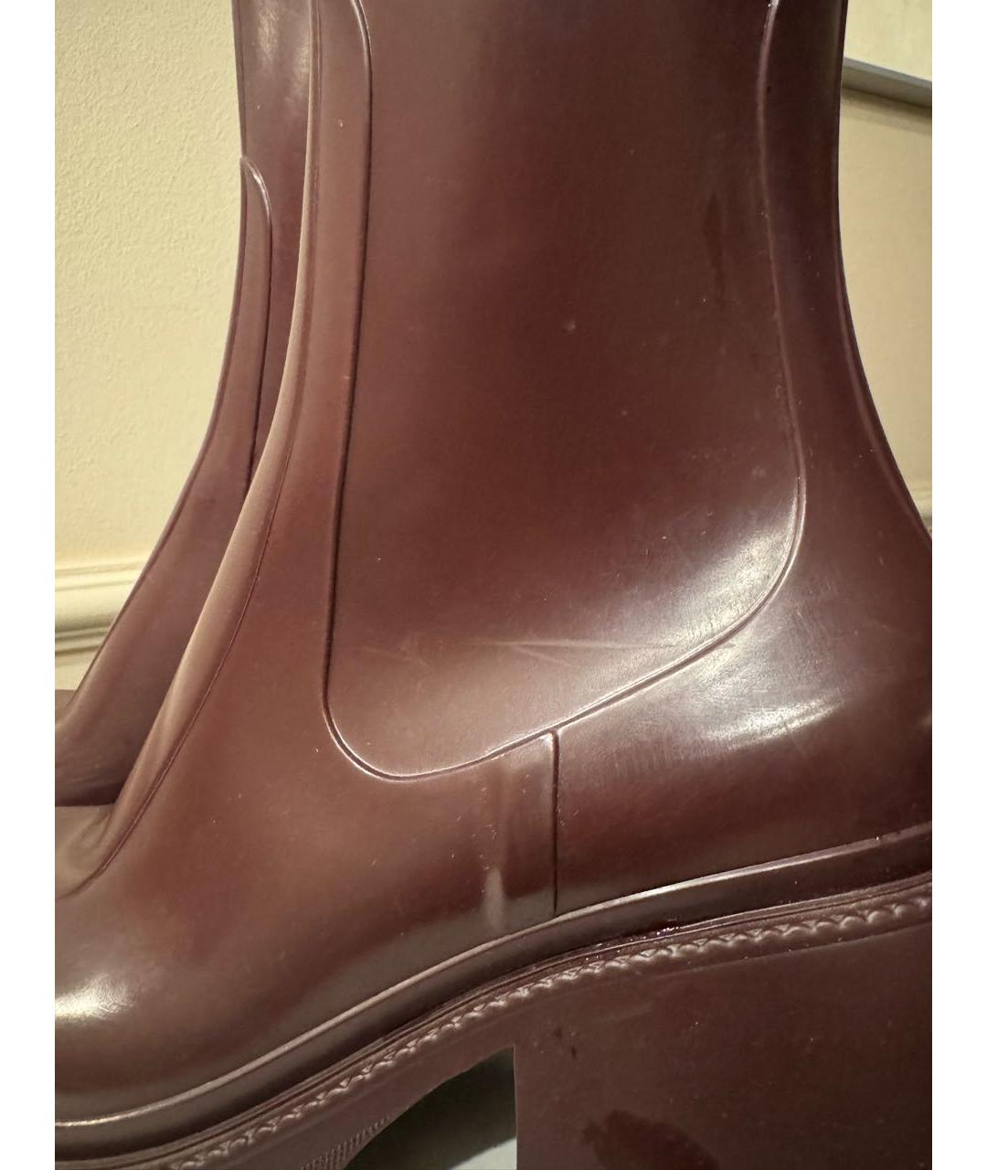CHLOE Бордовые резиновые сапоги, фото 8