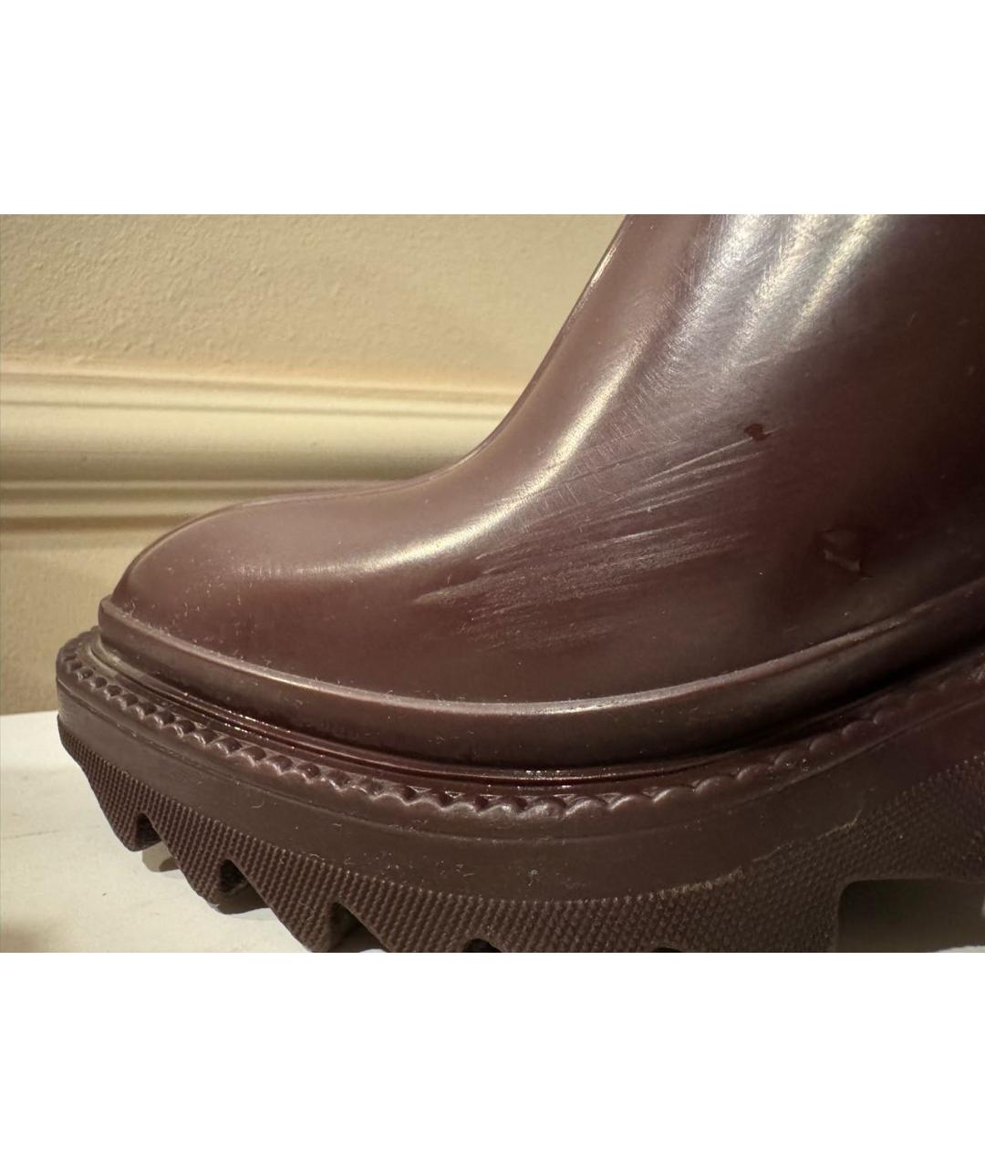 CHLOE Бордовые резиновые сапоги, фото 7