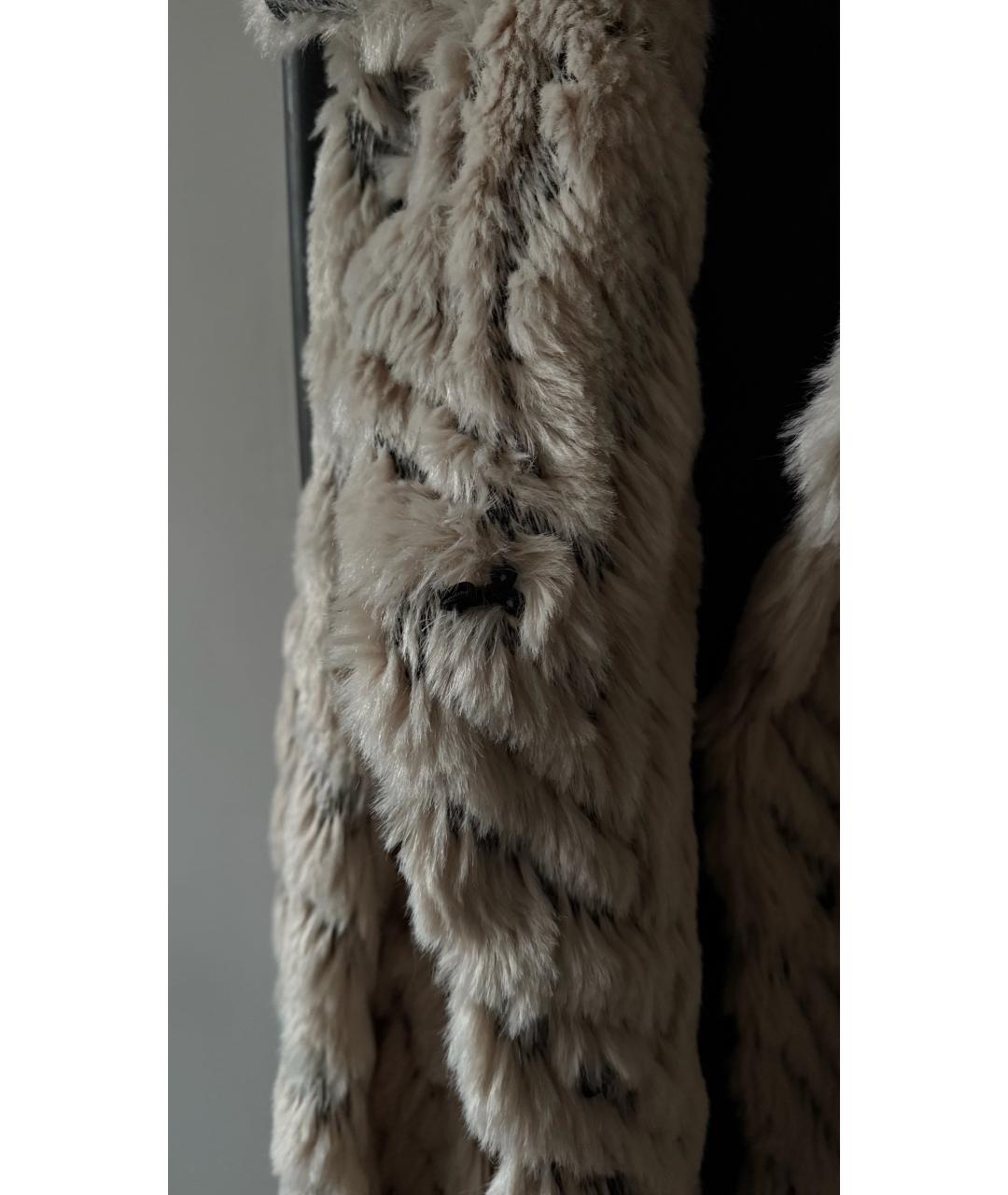 STELLA MCCARTNEY Бежевая меховая шуба, фото 4