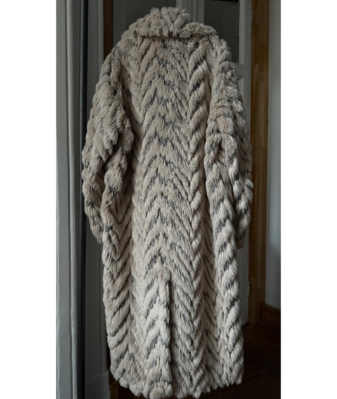 STELLA MCCARTNEY Бежевая меховая шуба, фото 2