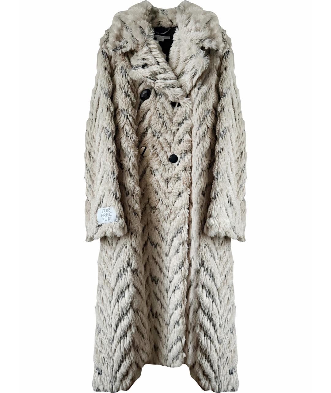 STELLA MCCARTNEY Бежевая меховая шуба, фото 1