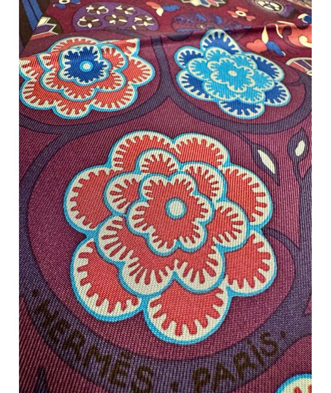 HERMES Мульти шелковый платок, фото 3