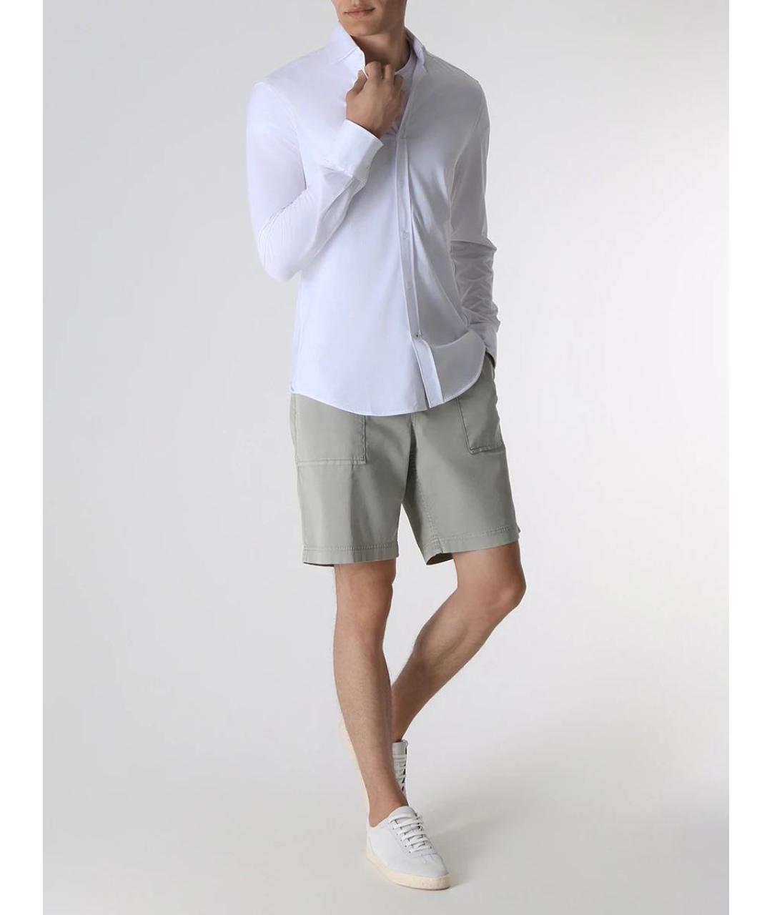 BRUNELLO CUCINELLI Белая хлопковая классическая рубашка, фото 5