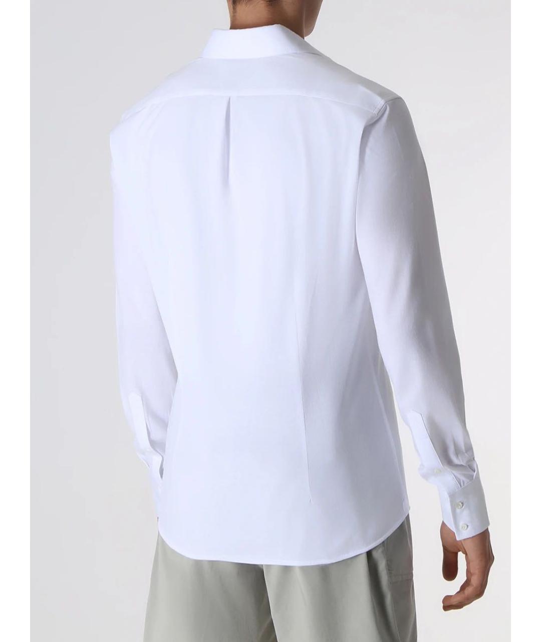 BRUNELLO CUCINELLI Белая хлопковая классическая рубашка, фото 3