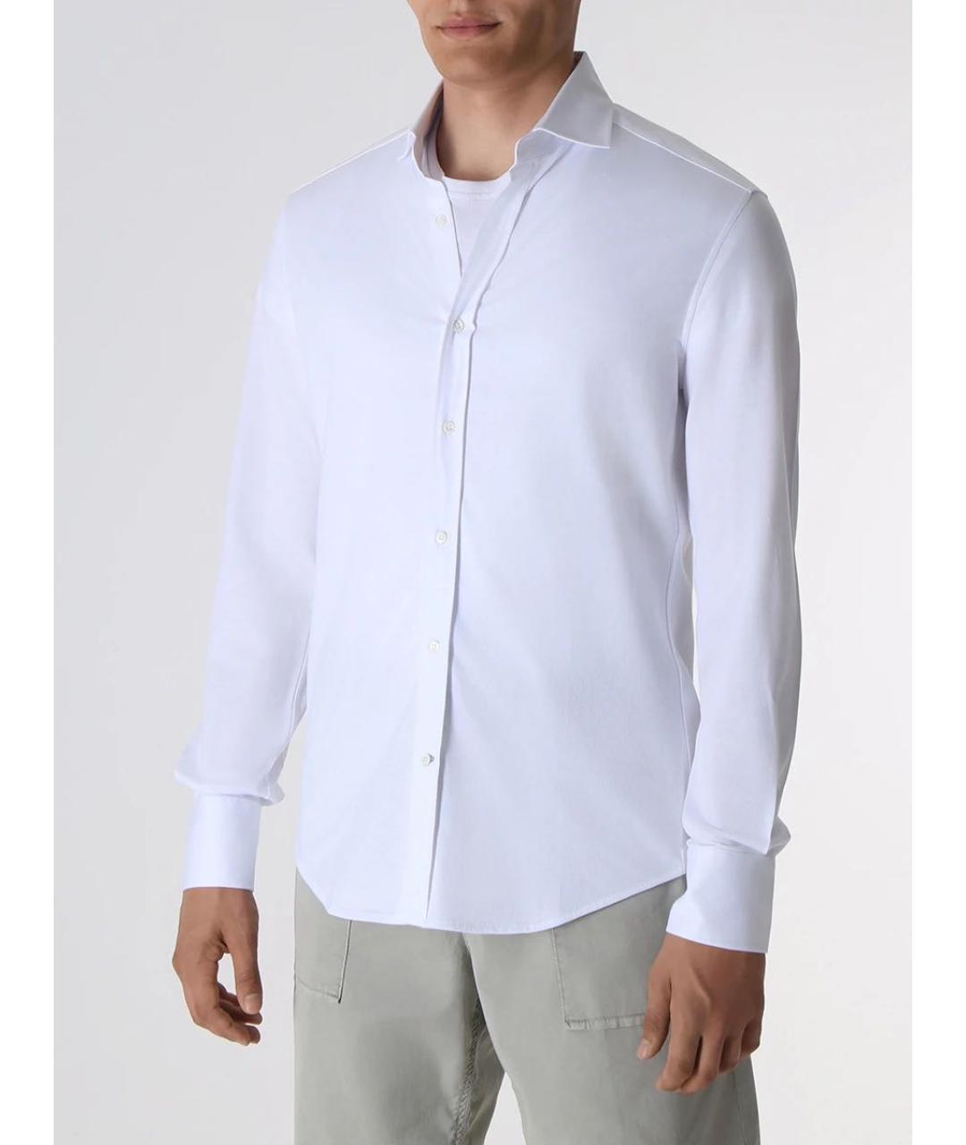 BRUNELLO CUCINELLI Белая хлопковая классическая рубашка, фото 2