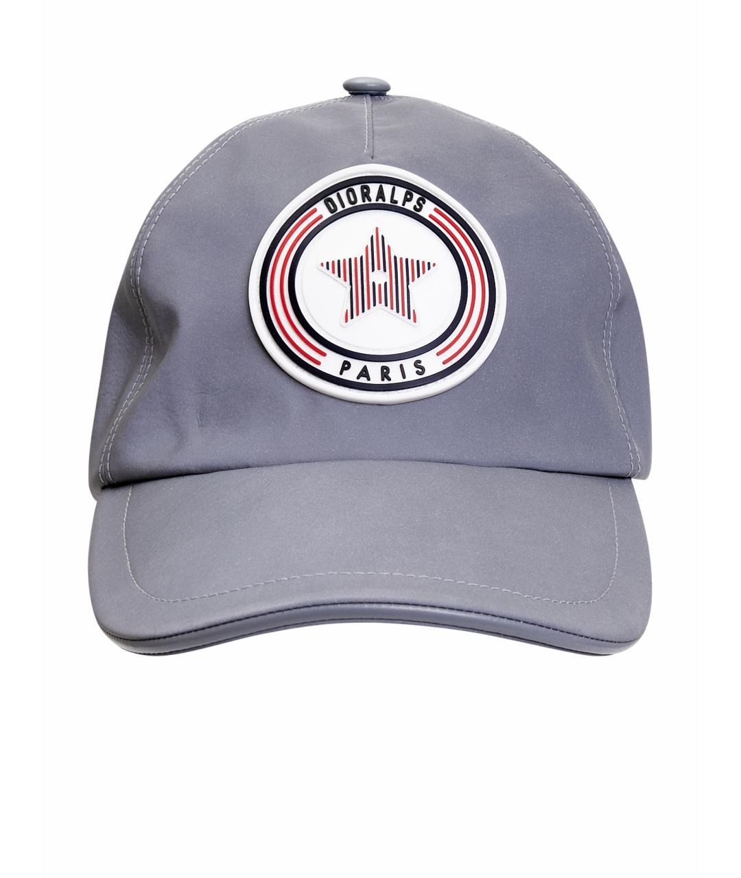 CHRISTIAN DIOR Серая хлопковая кепка, фото 1