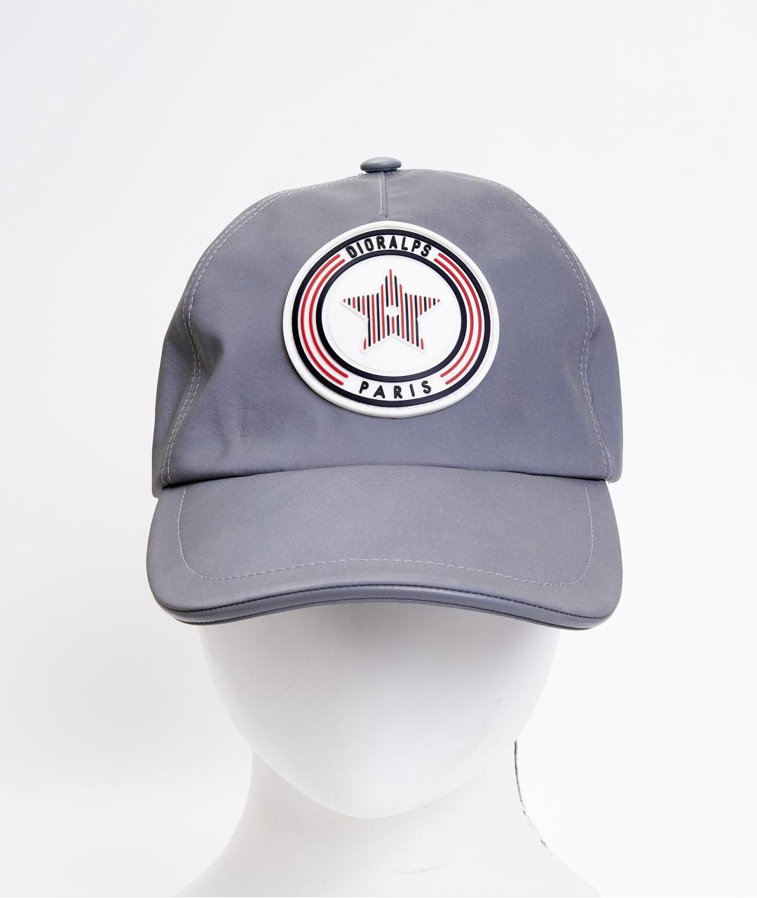 CHRISTIAN DIOR Серая хлопковая кепка, фото 4