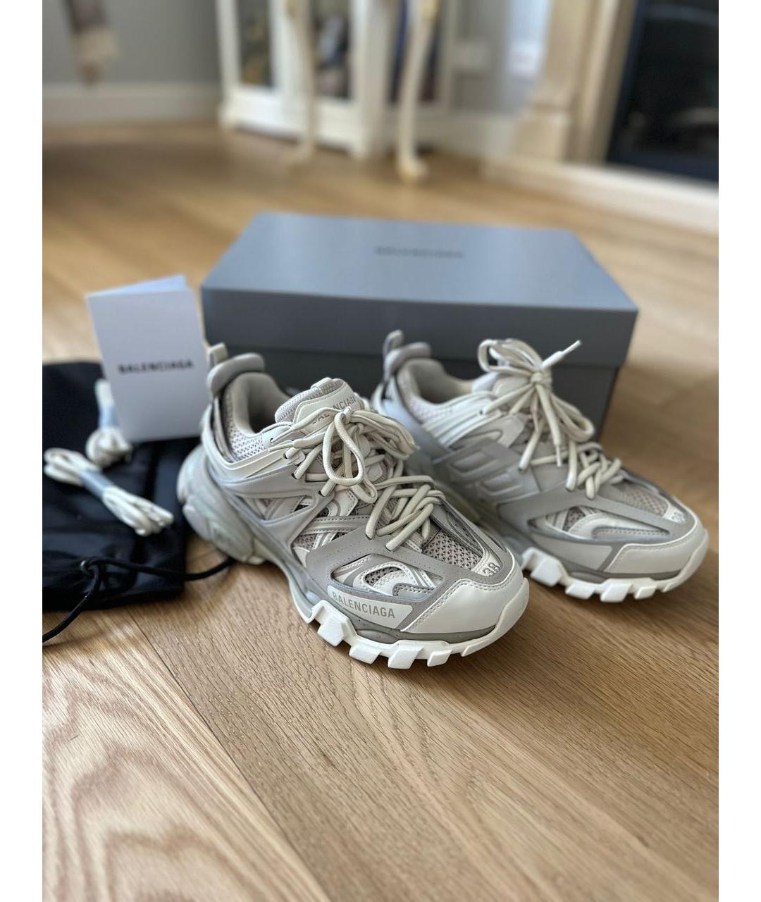 BALENCIAGA Серые текстильные кроссовки, фото 4