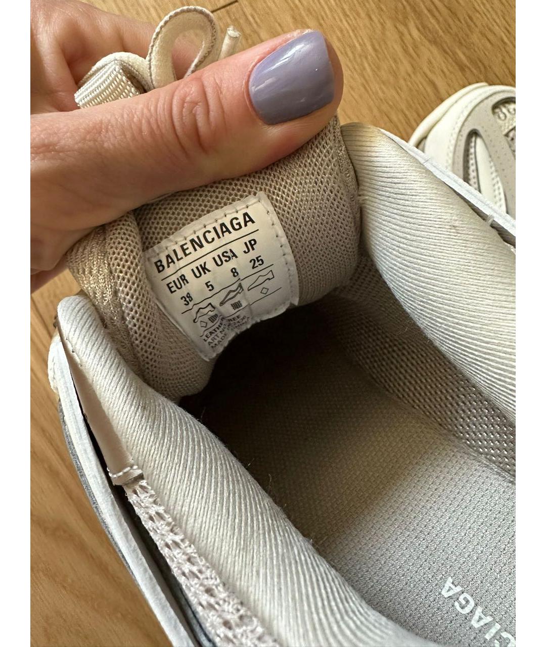 BALENCIAGA Серые текстильные кроссовки, фото 7