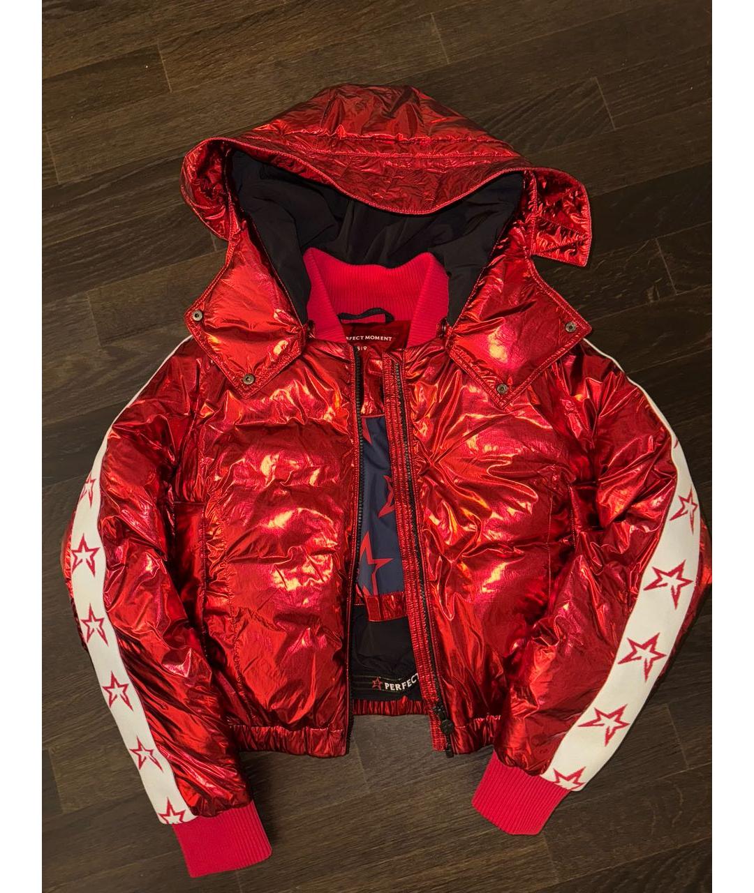 PERFECT MOMENT Красная полиамидовая куртка, фото 3