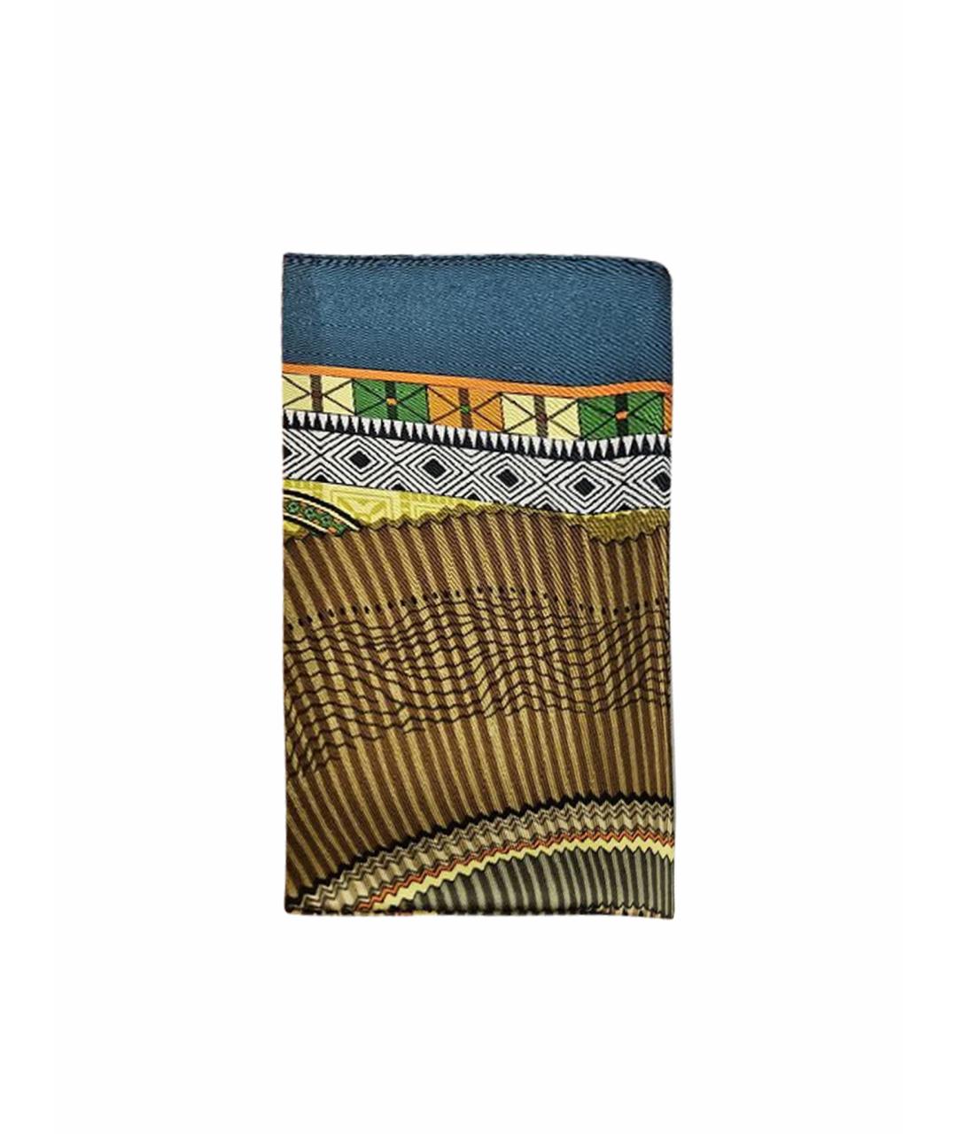 HERMES Мульти шелковый платок, фото 1